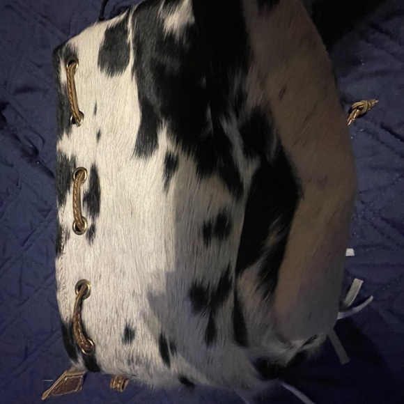 Myra Bag - perfectly sized COWHIDE, FRINGED- NWOT - Picture 3 of 4